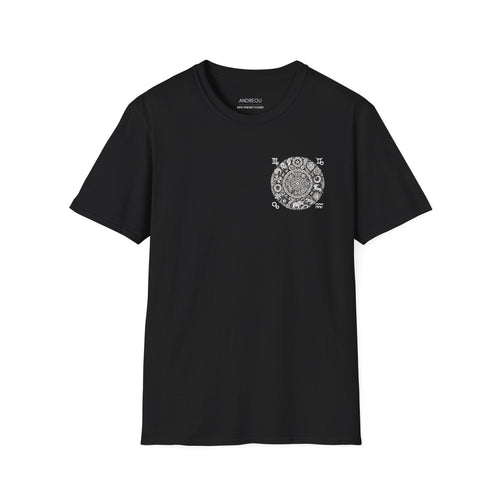 T-shirt Mandala Zodiac — Tee Minimal con Fasi Lunari